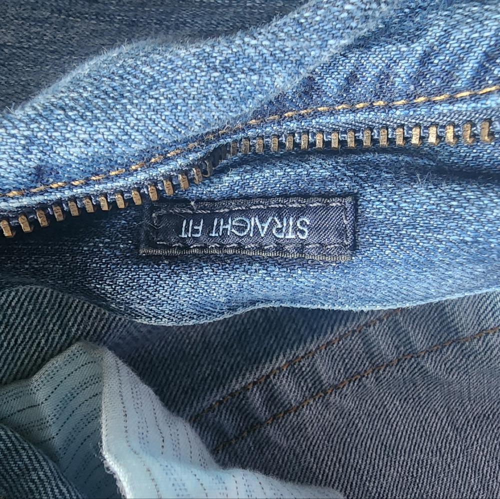 3 Pairs Of Daniel Cremieux Relaxed Fit Blue Jeans Dark Denim, Black & Stone Wash - Picture 12 of 16